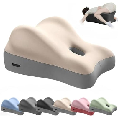 Butt Cushion for Couples, Butt Cushion Pillow for Couples Pregnancy, Orthopedic Hip, Back Pain Relief, Bed/Sofa Use, Washable Cover (Pink)