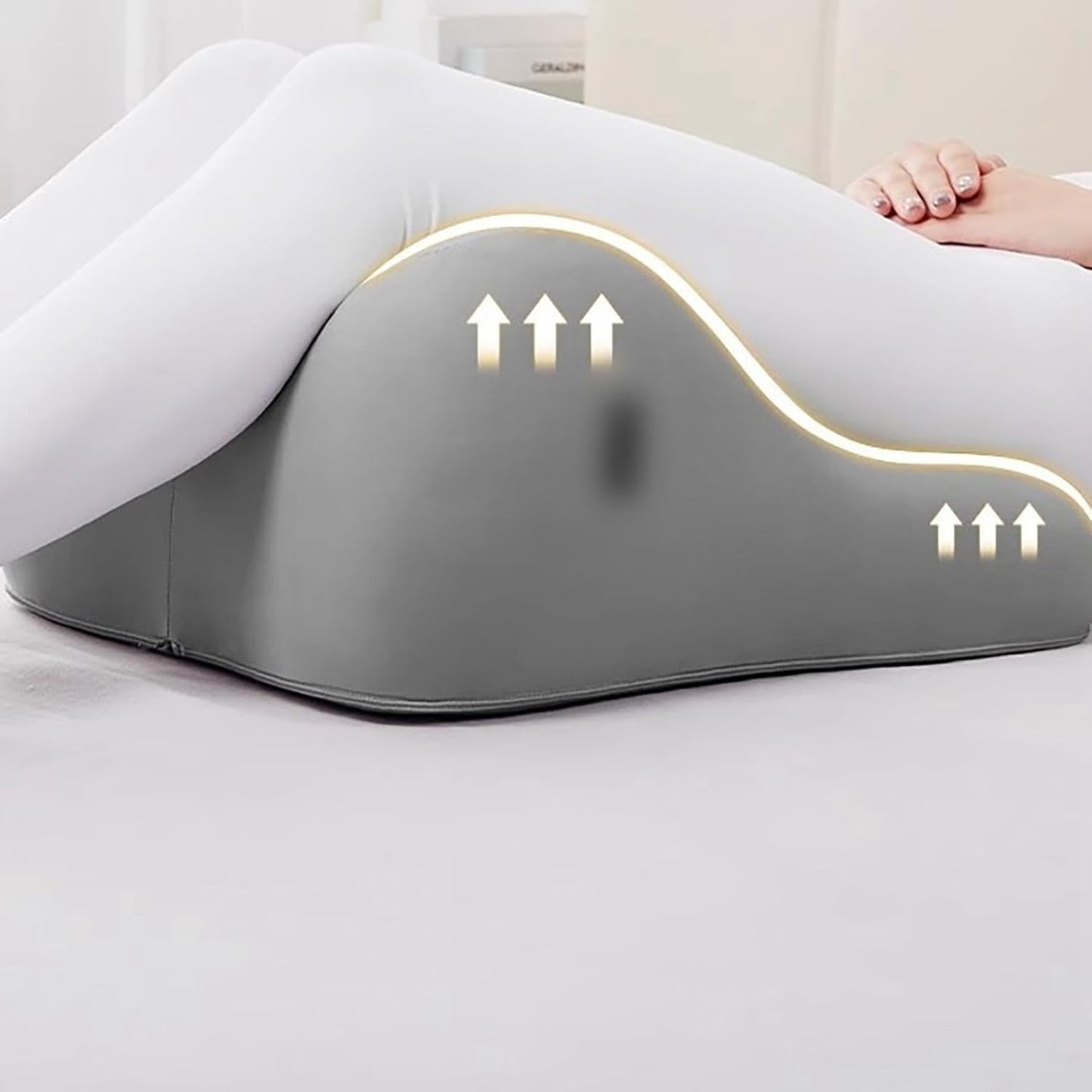 Butt Cushion for Couples, Butt Cushion Pillow for Couples Pregnancy, Orthopedic Hip, Back Pain Relief, Bed/Sofa Use, Washable Cover (Pink)