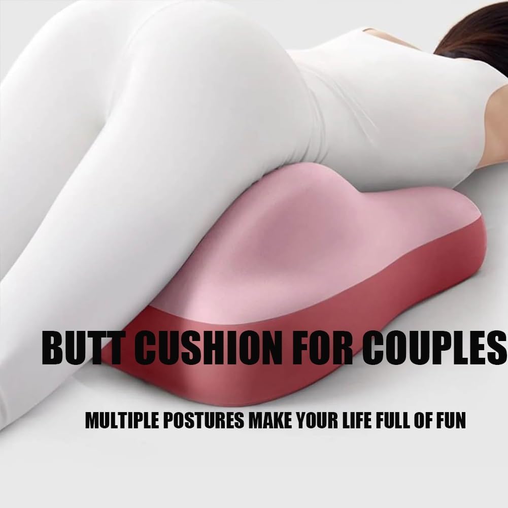 Butt Cushion for Couples, Butt Cushion Pillow for Couples Pregnancy, Orthopedic Hip, Back Pain Relief, Bed/Sofa Use, Washable Cover (Pink)
