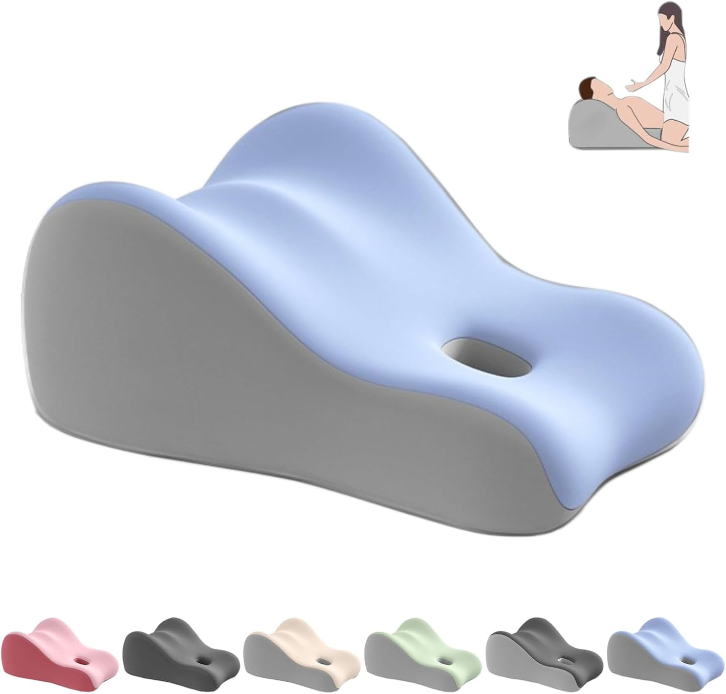 Butt Cushion for Couples, Butt Cushion Pillow for Couples Pregnancy, Orthopedic Hip, Back Pain Relief, Bed/Sofa Use, Washable Cover (Pink)