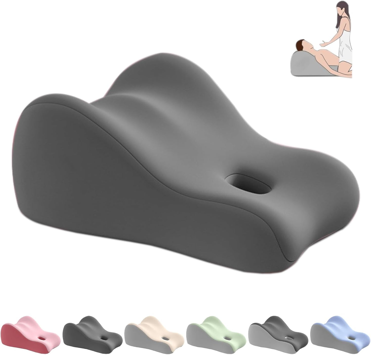 Butt Cushion for Couples, Butt Cushion Pillow for Couples Pregnancy, Orthopedic Hip, Back Pain Relief, Bed/Sofa Use, Washable Cover (Pink)