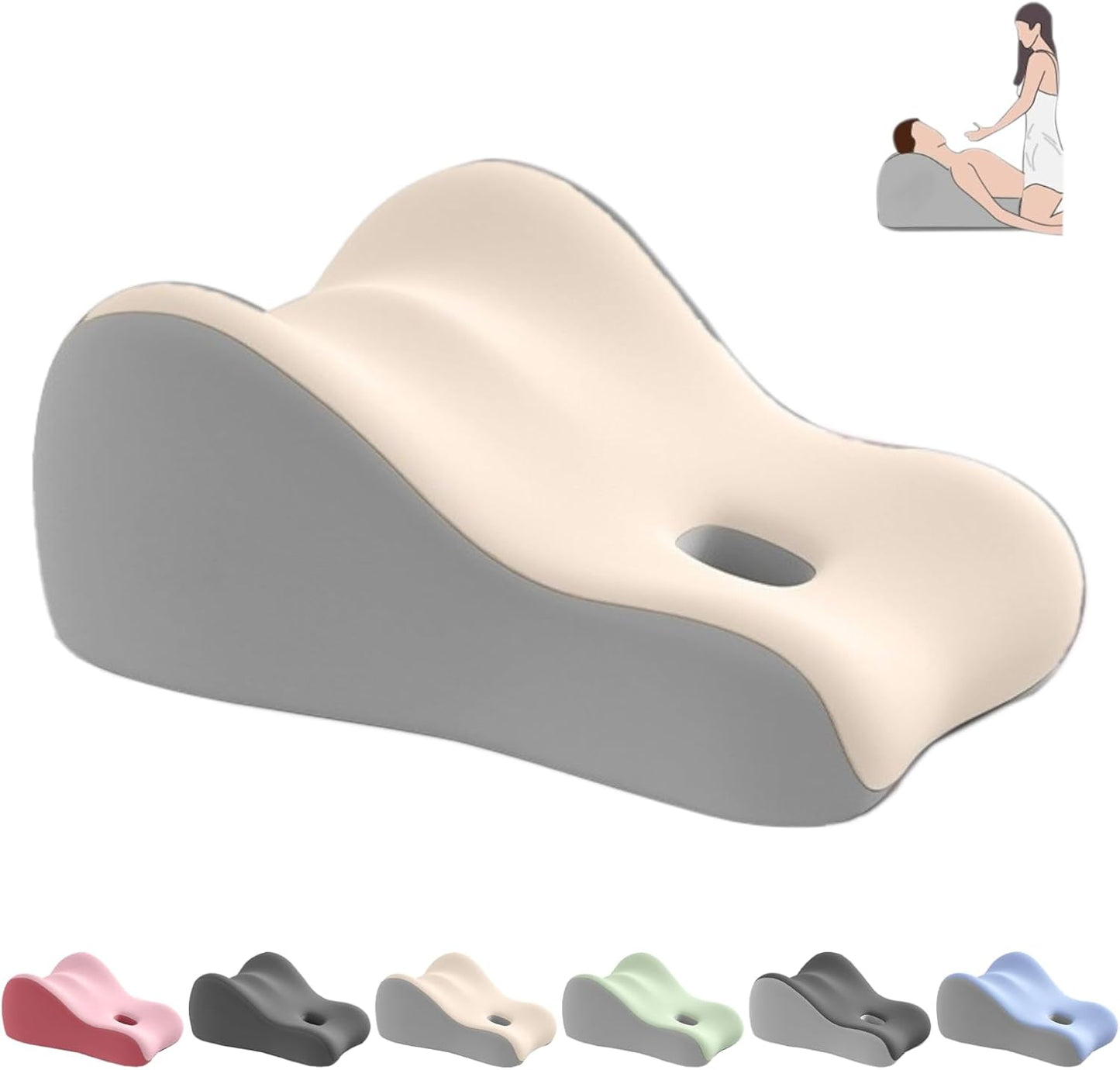 Butt Cushion for Couples, Butt Cushion Pillow for Couples Pregnancy, Orthopedic Hip, Back Pain Relief, Bed/Sofa Use, Washable Cover (Pink)