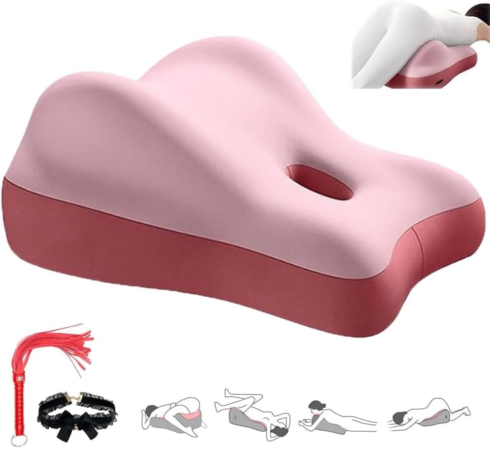 Butt Cushion for Couples, Butt Cushion Pillow for Couples Pregnancy, Orthopedic Hip, Back Pain Relief, Bed/Sofa Use, Washable Cover (Pink)