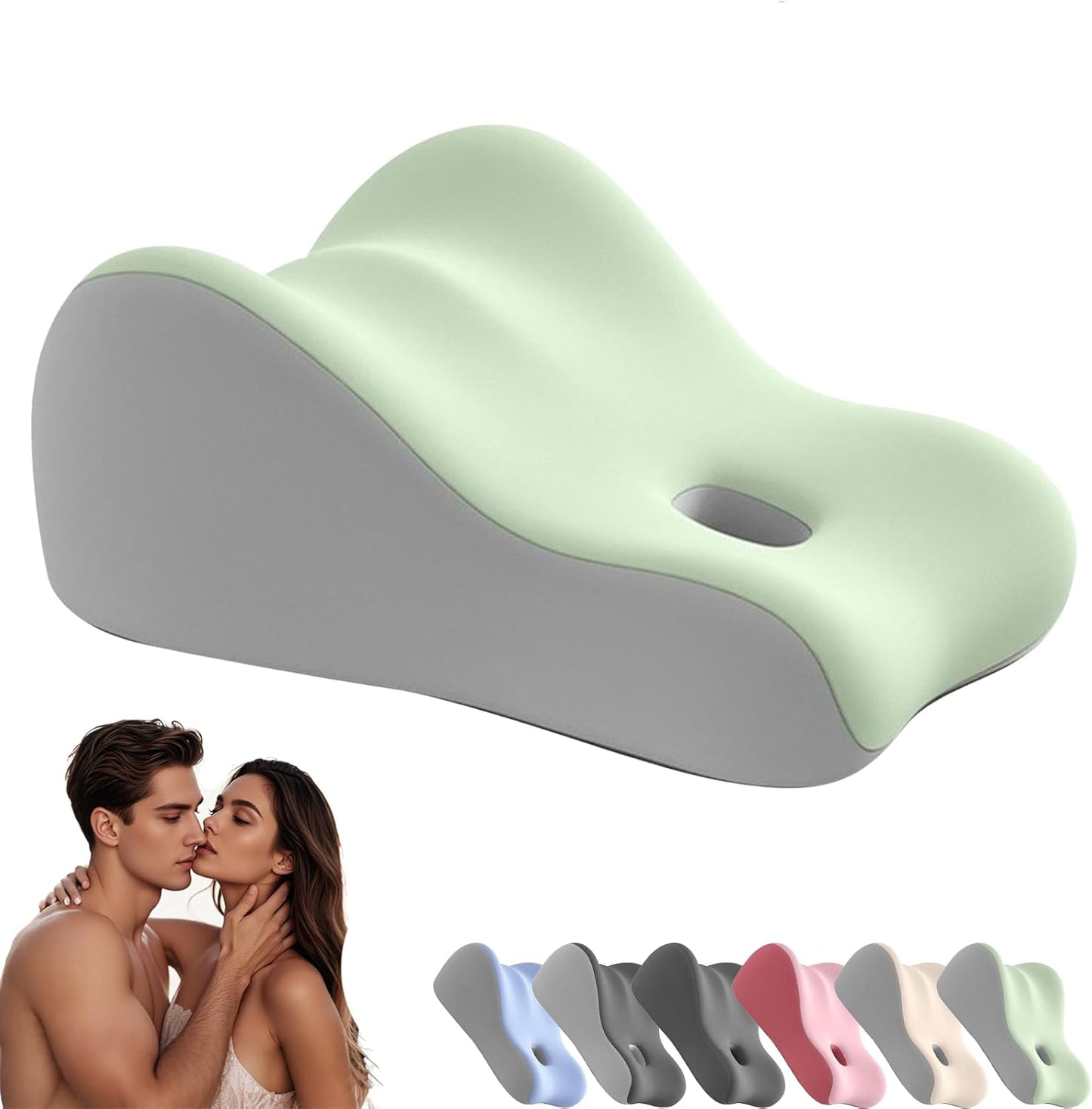 Butt Cushion for Couples, Butt Cushion Pillow for Couples Pregnancy, Orthopedic Hip, Back Pain Relief, Bed/Sofa Use, Washable Cover (Pink)