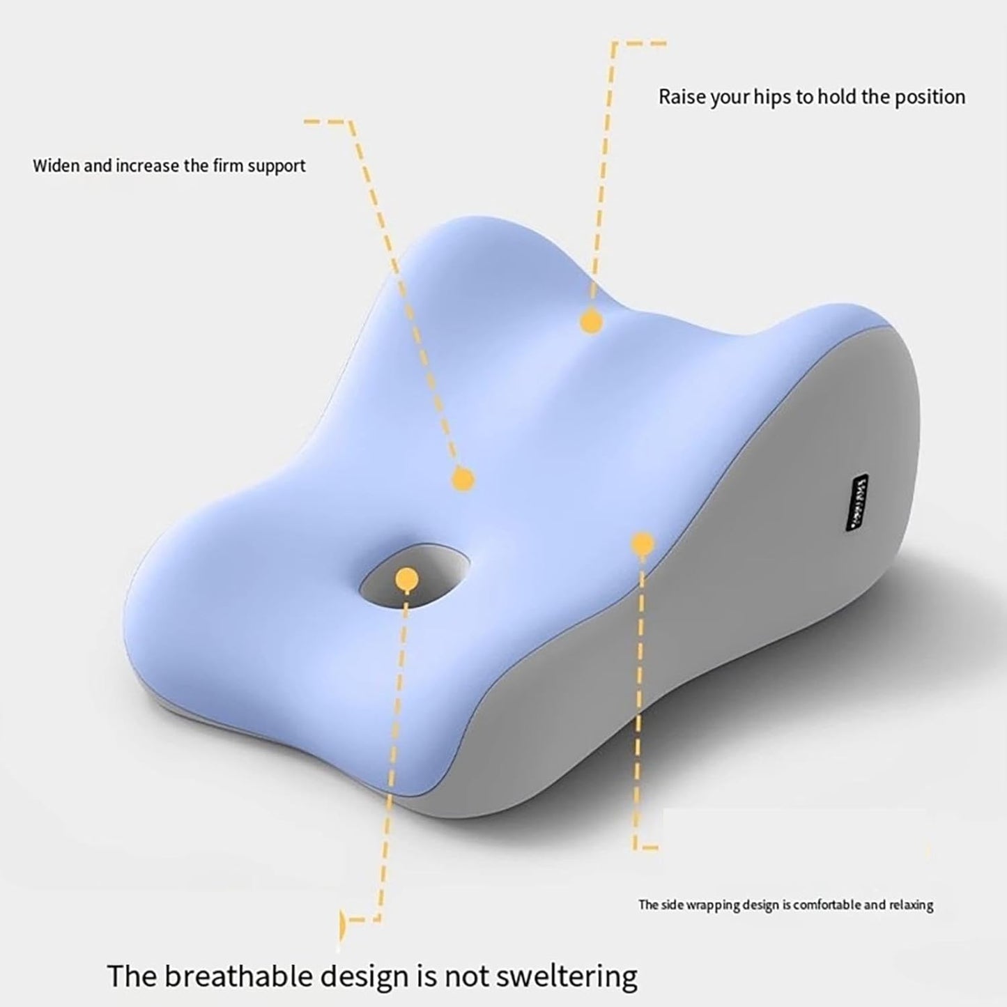 Butt Cushion for Couples, Butt Cushion Pillow for Couples Pregnancy, Orthopedic Hip, Back Pain Relief, Bed/Sofa Use, Washable Cover (Pink)