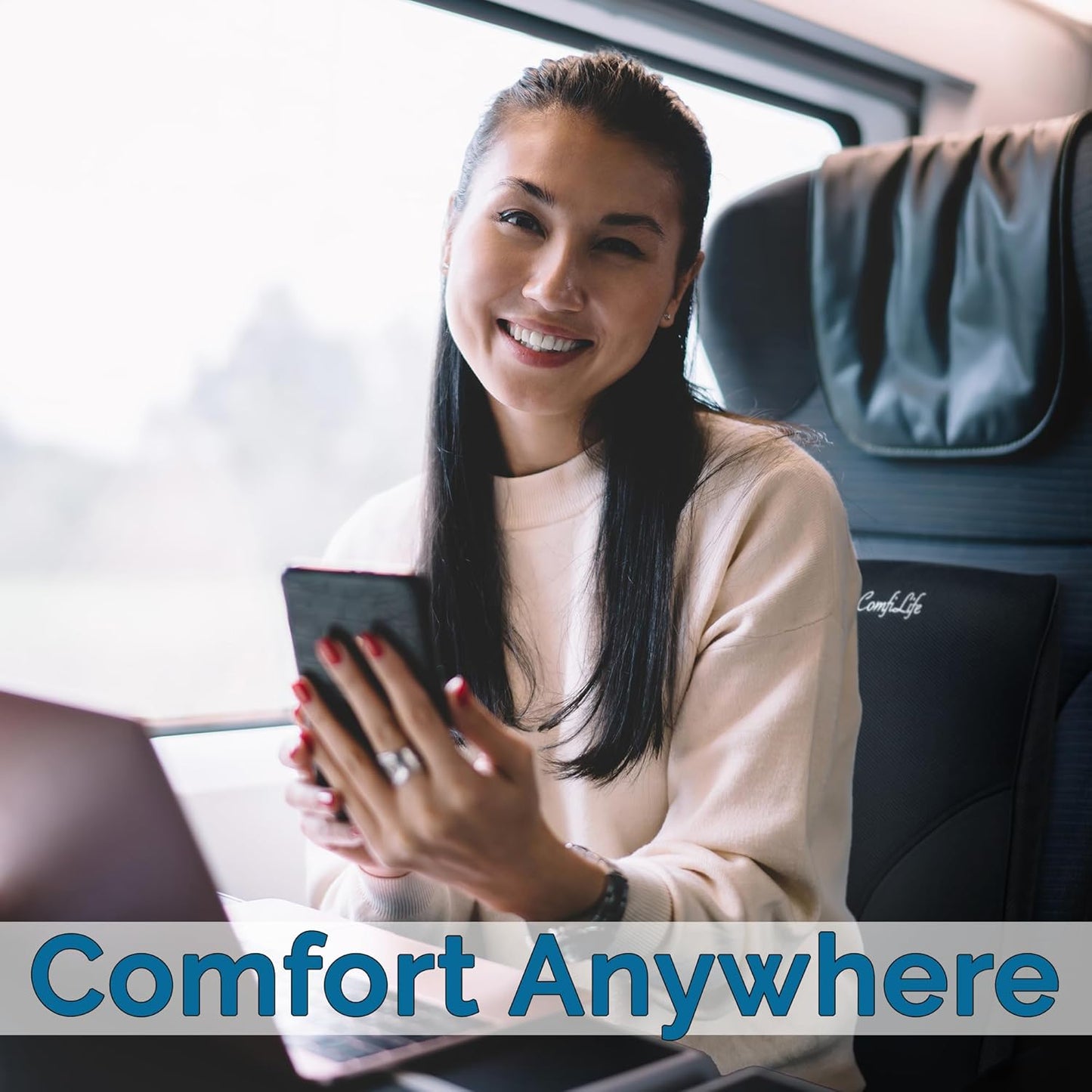 Office Chair Back Cushion – Ergonomic Lumbar Support Pillow for Back Pain Relief, Posture Correction & Long Sitting Comfort