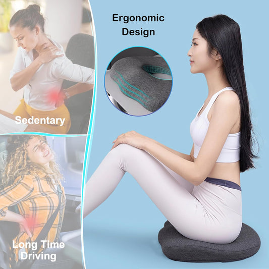 Bed Sore Cushion for Butt – Donut Pillow with O-Shaped Tailbone Relief, Pressure Relief for Sitting & Sleeping, Buttocks Comfort Pillow