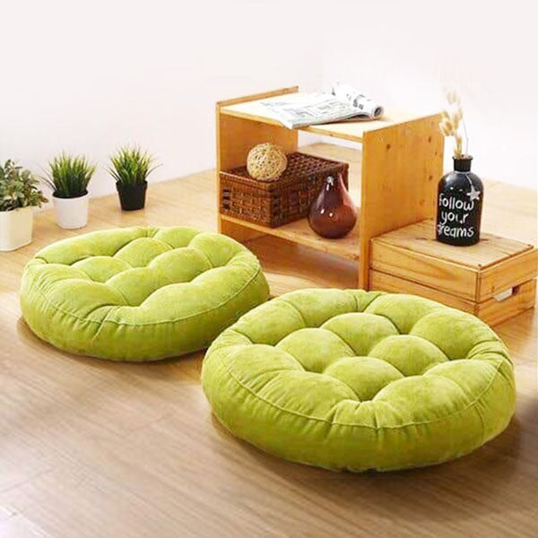 Premium Round Shape Velvet Floor Cushions