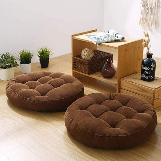 Premium Round Shape Velvet Floor Cushions